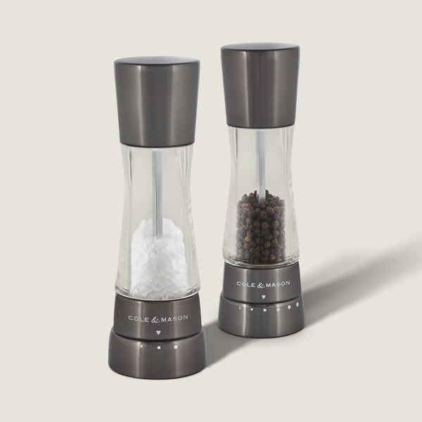 cole & mason Cole & Mason Derwent Iron Grey Salt & Pepper Mill Gift Set