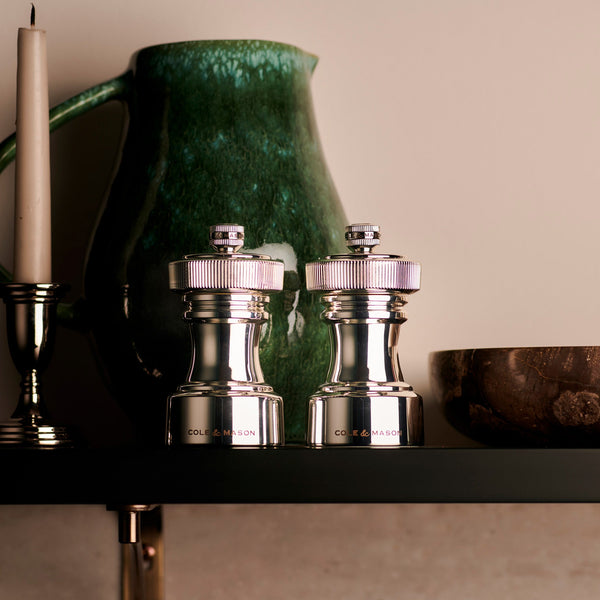 cole & Mason Cole & Mason Hoxton Silver Plated Salt & Pepper Mill Set