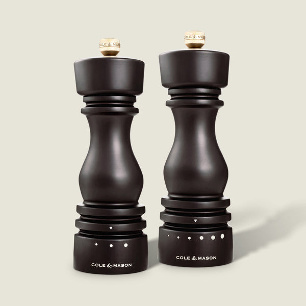 Cole & Mason Cole & Mason London Chocolate Wood Grind Select Salt & Pepper Mills