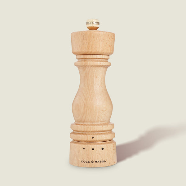 Cole & Mason Cole & Mason London Natural Beech Grind Select Salt & Pepper Mills
