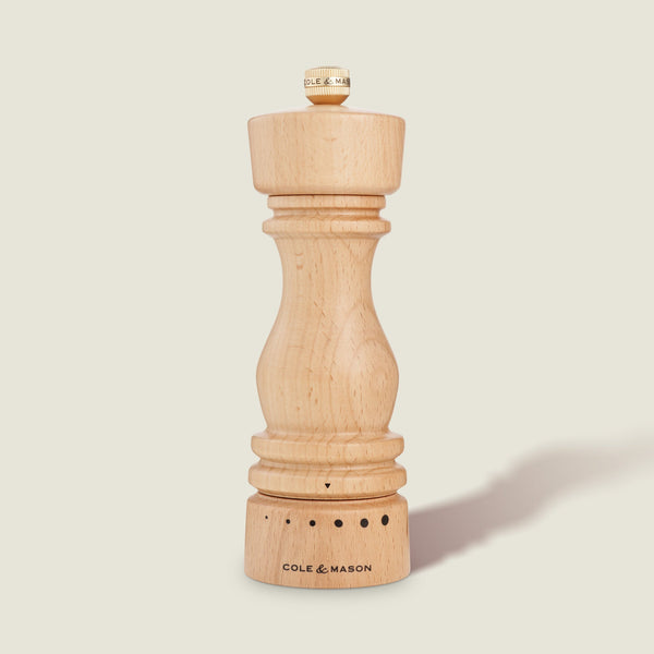 cole & mason Cole & Mason London Natural Beech Grind Select Salt & Pepper Mills