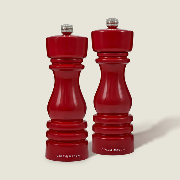 Cole & Mason Cole & Mason London Red Gloss Salt & Pepper Mills