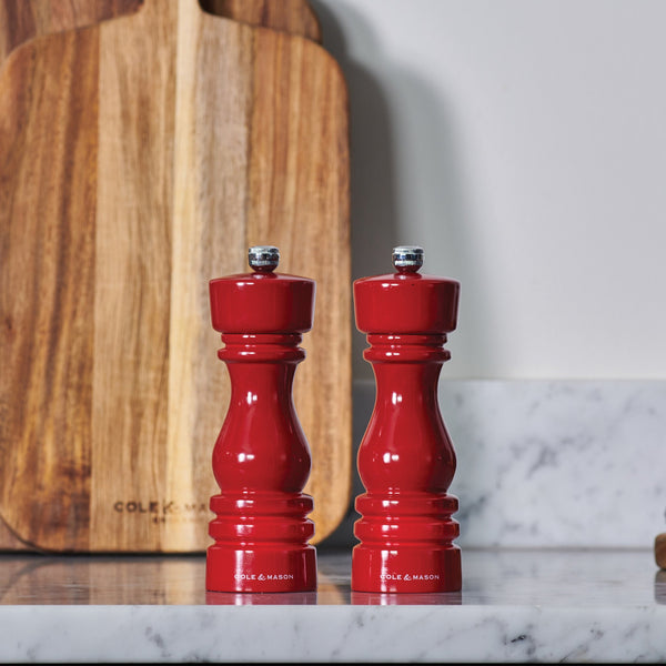 Cole & Mason Cole & Mason London Red Gloss Salt & Pepper Mills