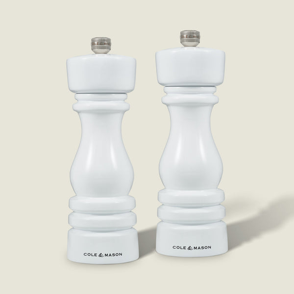 Cole & Mason Cole & Mason London White Gloss Salt & Pepper Mills