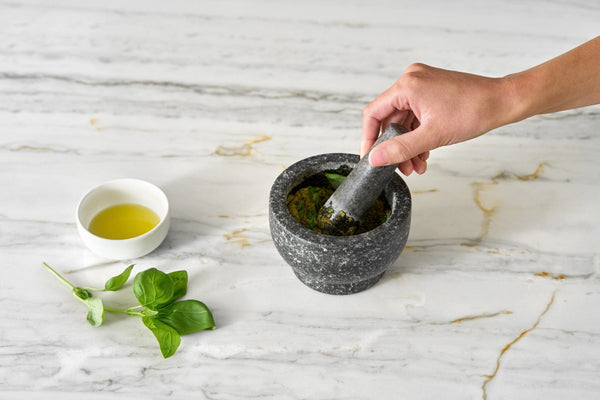 Cole & Mason Cole & Mason Silver Granite Mortar & Pestle 5" - 4lb