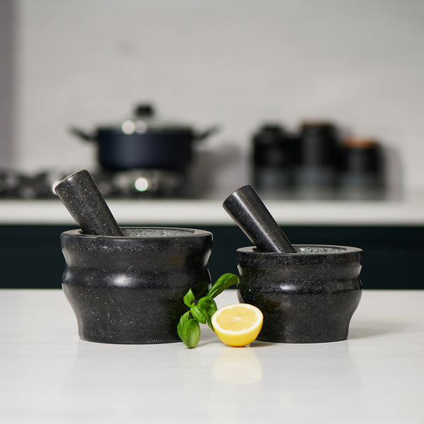 Cole & Mason Cole & Mason Worcester Black Granite Pestle & Mortar 5" - 8lb