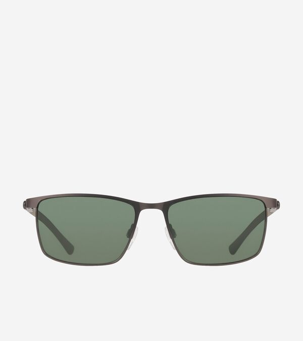 cole haan Classic Metal Modified Rectangle Sunglasses