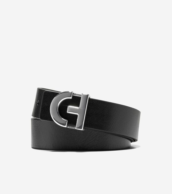 cole haan 32mm Logo Plaque Belt