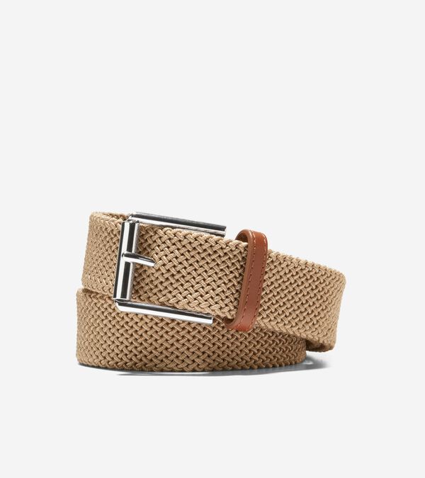 cole haan 35MM Tubular Stretch Cord Belt
