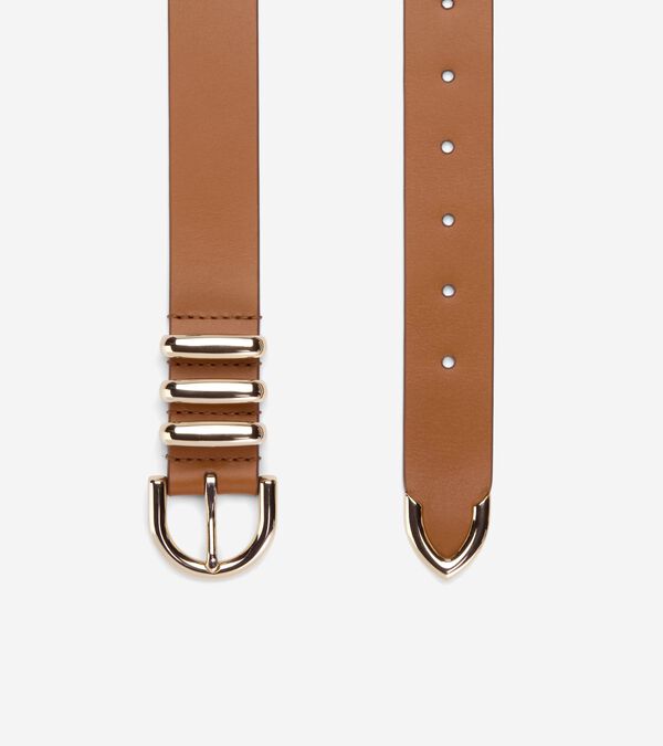 Cole Haan Beveled Edge Modern 3PC Belt Set