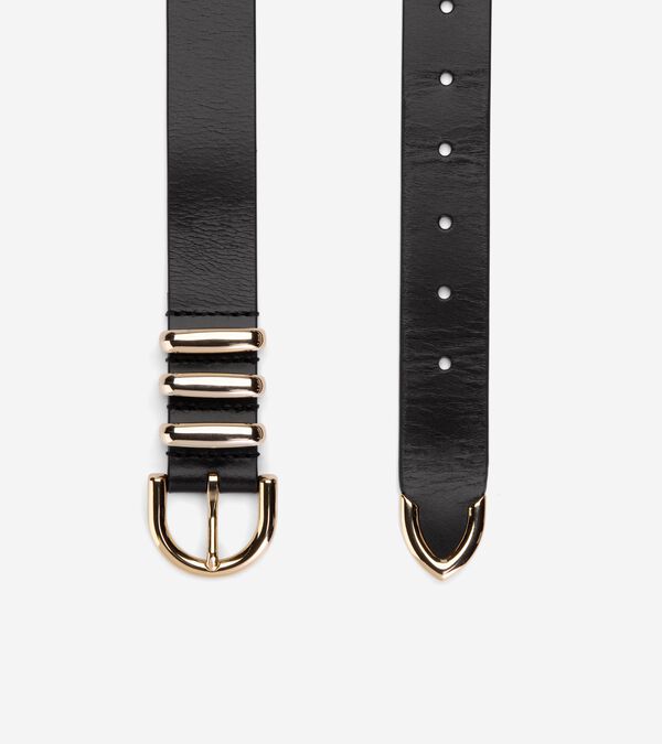 Cole Haan Beveled Edge Modern 3PC Belt Set