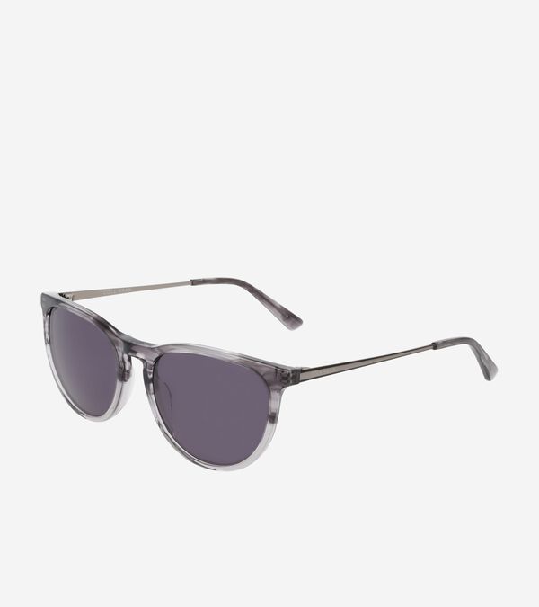 cole haan Horn Keyhole Round Sunglasses