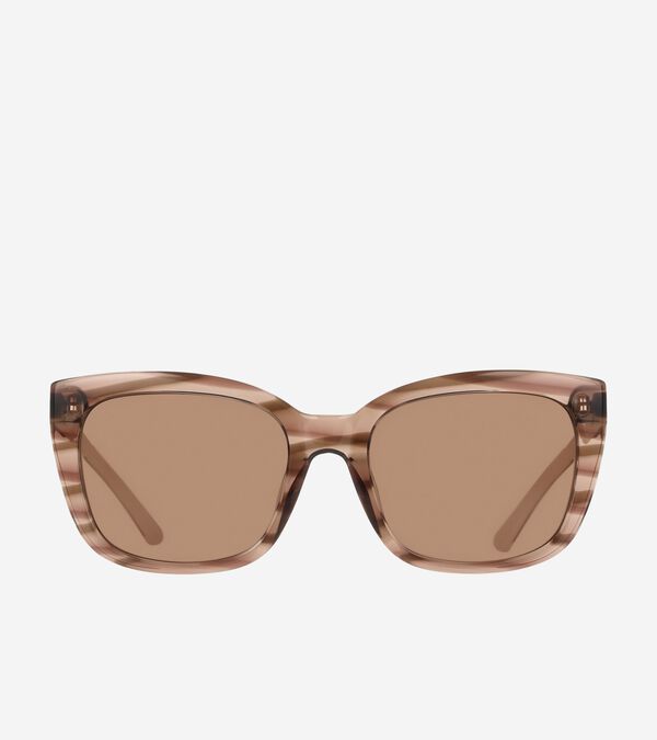 Cole Haan Horn Modified Rectangle Sunglasses