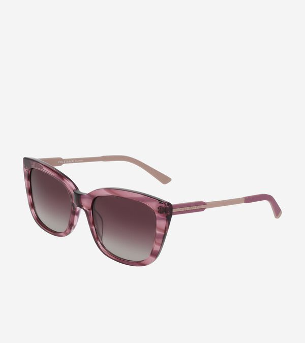 cole haan Horn Modified Rectangle Sunglasses