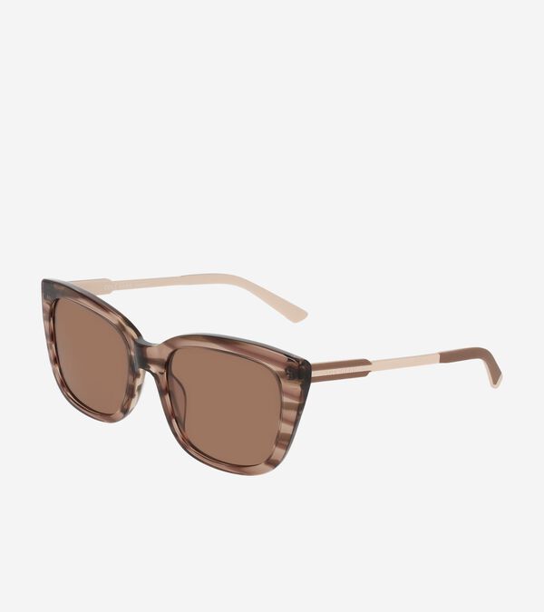 cole haan Horn Modified Rectangle Sunglasses