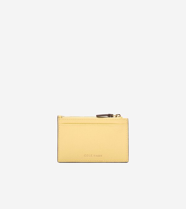 Cole Haan Leather Zip Card Case