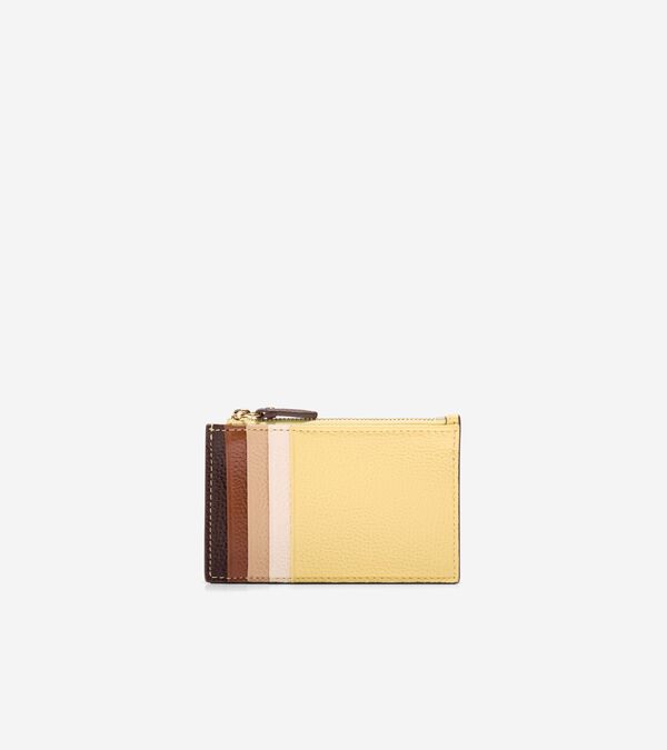 Cole Haan Leather Zip Card Case