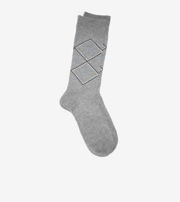 Cole Haan Men's Argyle Dress Crew Socks