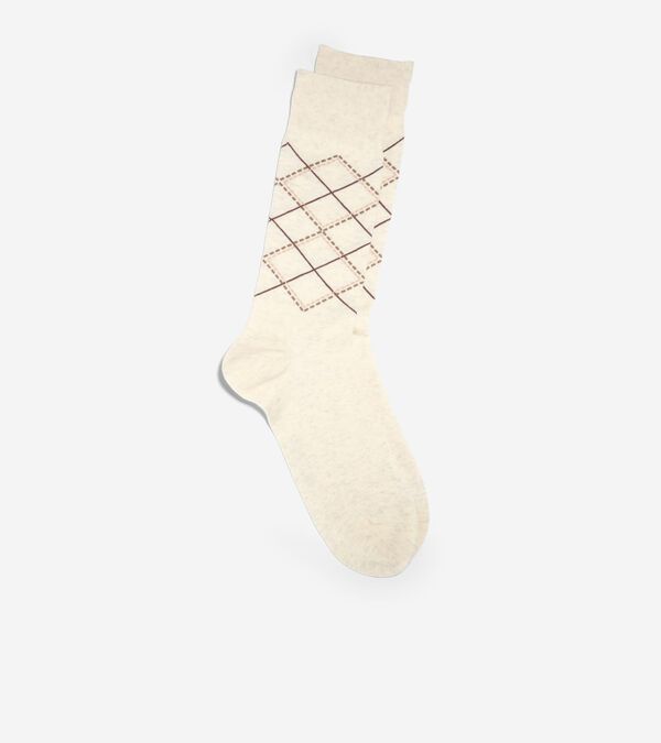Cole Haan Men's Argyle Dress Crew Socks