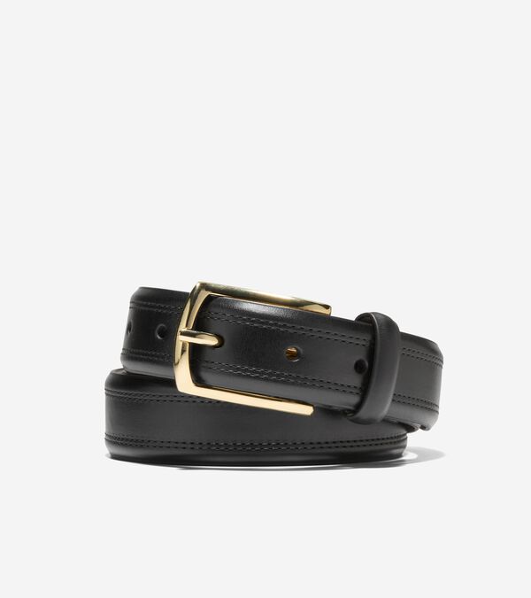 cole haan Men's Double Stitch Dress Belt