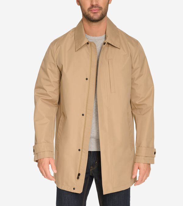 cole haan Men's Front Zip Rain Jacket