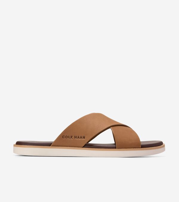 cole haan Men's Nantucket Cross Strap Sandals