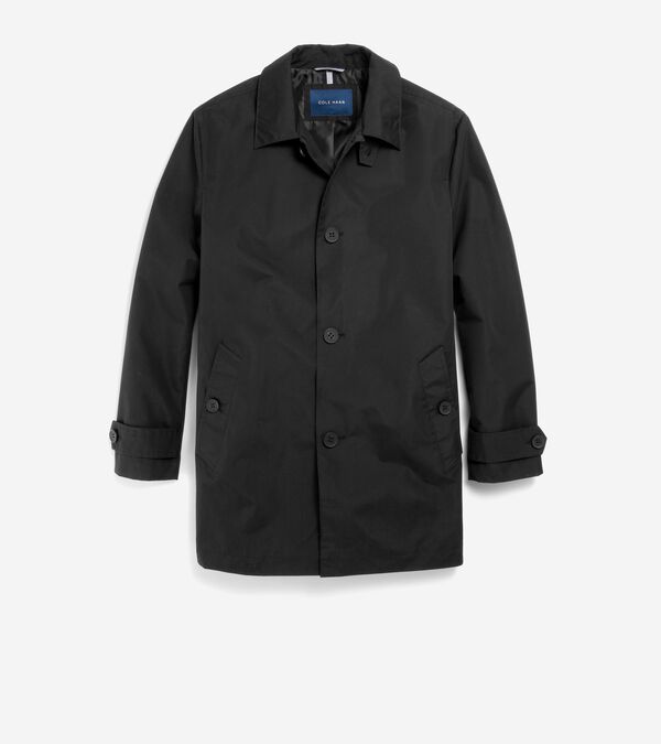 cole haan Men's Stand Collar Rain Jacket