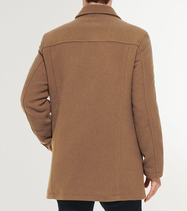 Cole Haan Men's Wool-Blend Car Coat