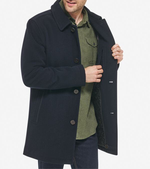 cole haan Men's Wool Car Coat
