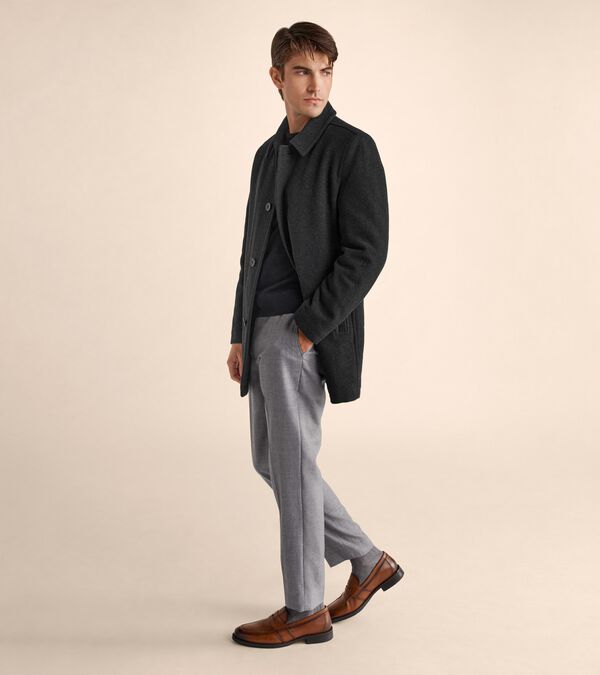 Cole Haan Men's Wool Car Coat