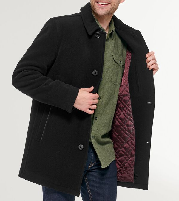 cole haan Men's Wool Car Coat