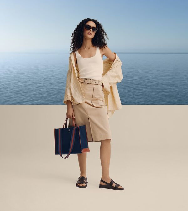 Cole Haan Montecito Canvas Tote Bag