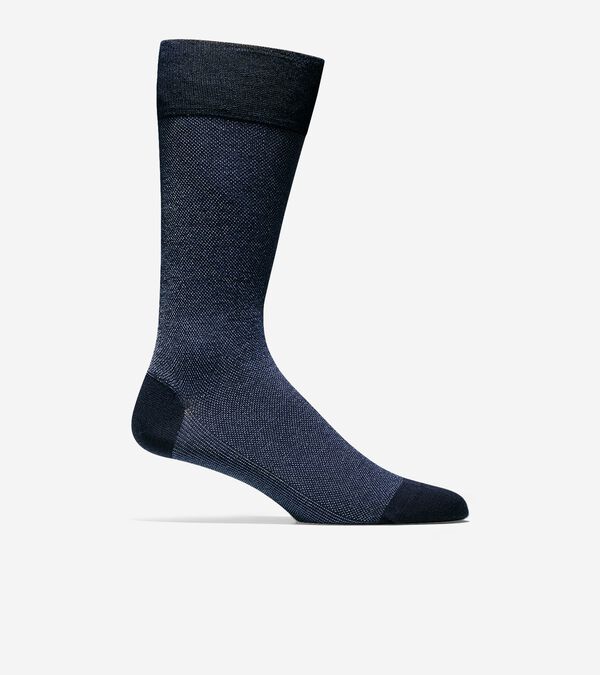 cole haan Pique Textured Crew Socks