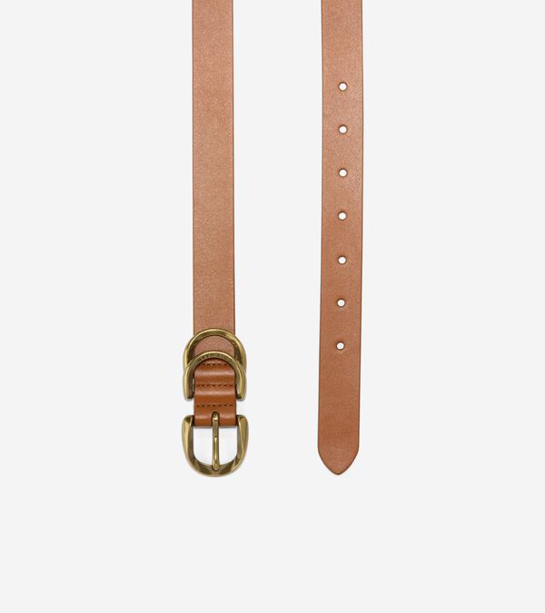 Cole Haan Women's 25mm Slim Double Loop Belt