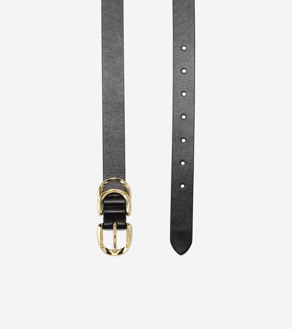 Cole Haan Women's 25mm Slim Double Loop Belt