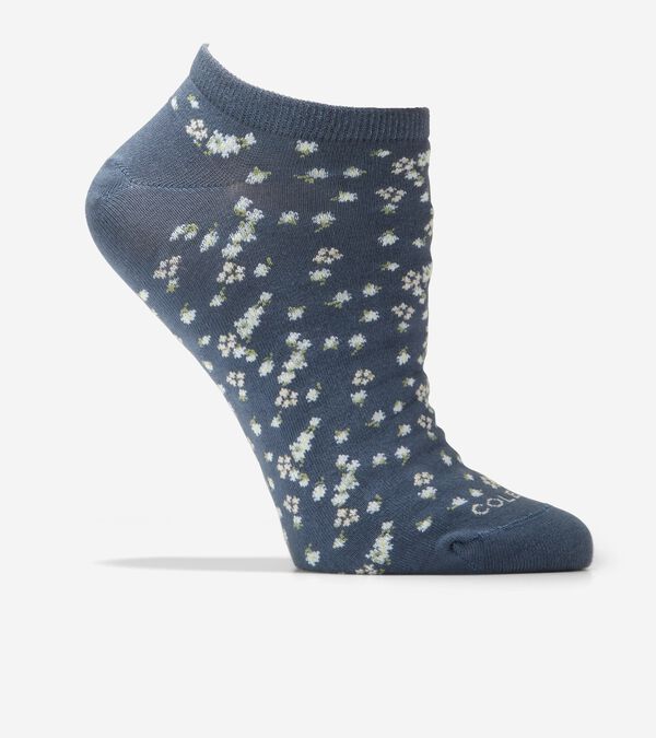cole haan Women's All Over Floral Low Cut Socks
