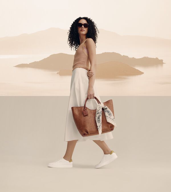 Cole Haan Women's Amagansett Straw Tote Bag