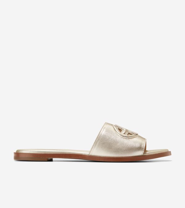 cole haan Women's Flynn Logo Slide Sandals