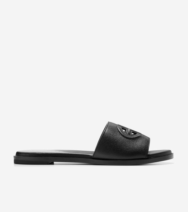 cole haan Women's Flynn Logo Slide Sandals