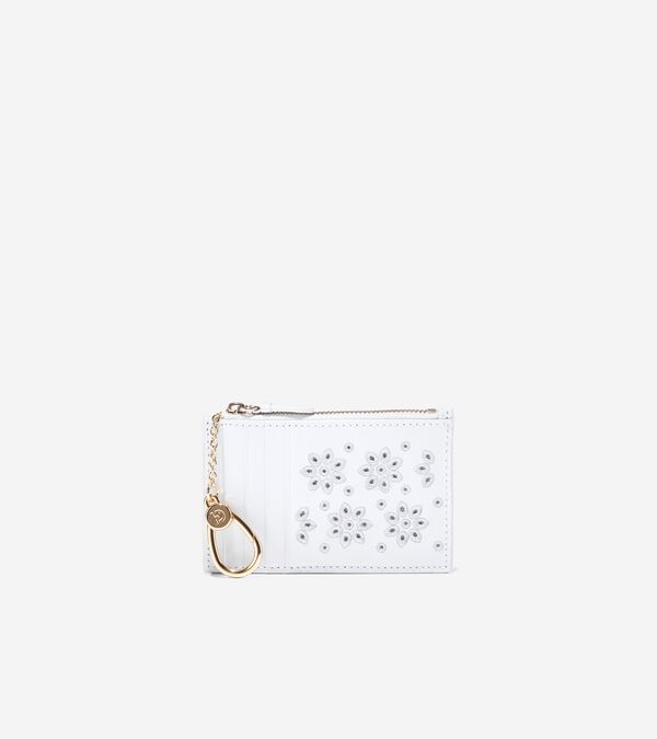cole haan Women's Leather Zip Card Case