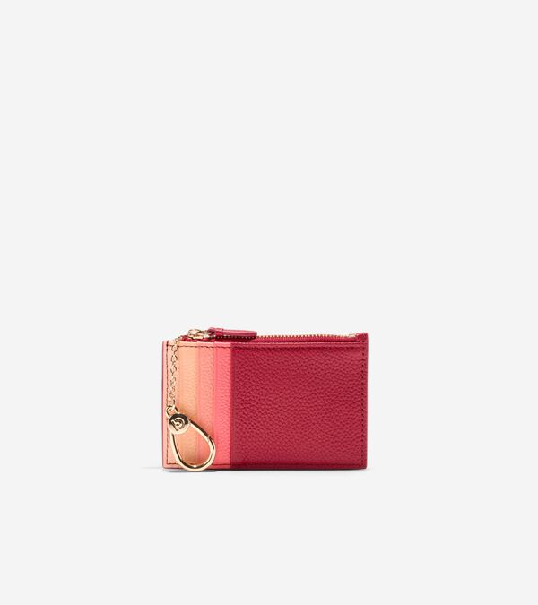 cole haan Women's Leather Zip Card Case