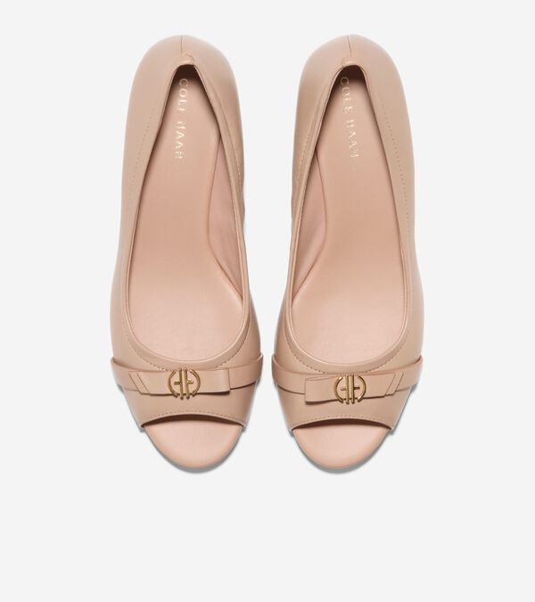 Cole Haan Women's Malta Peep Toe Wedges