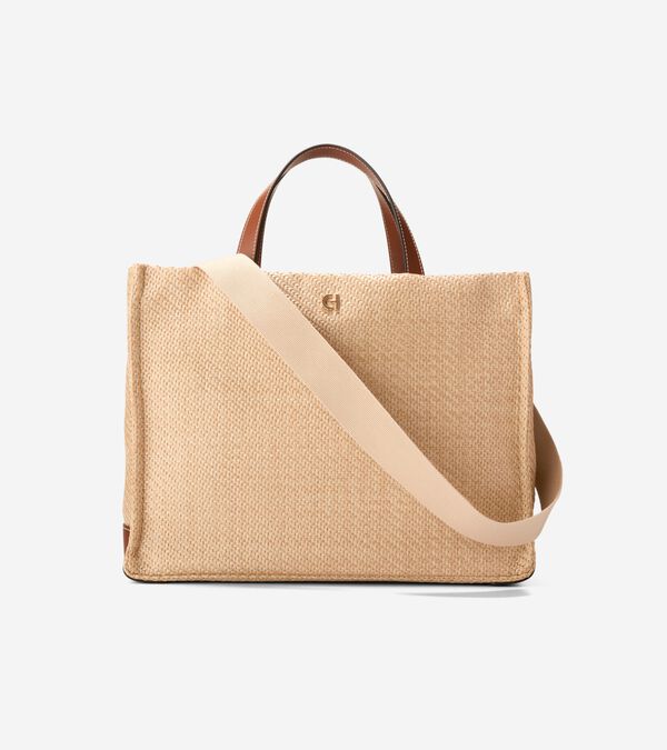 cole haan Women's Montecito Medium Straw Tote Bag