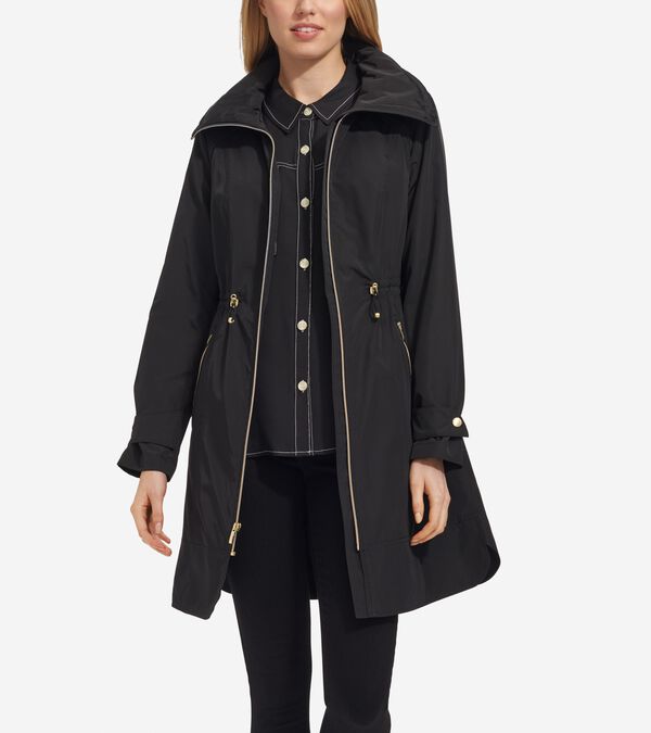 cole haan Women's Packable Rain Jacket