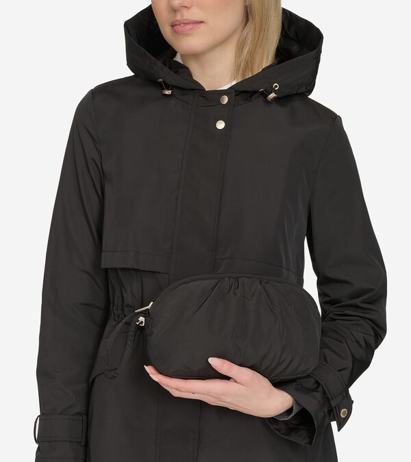 Cole Haan Women's Packable Trench Travel Parka