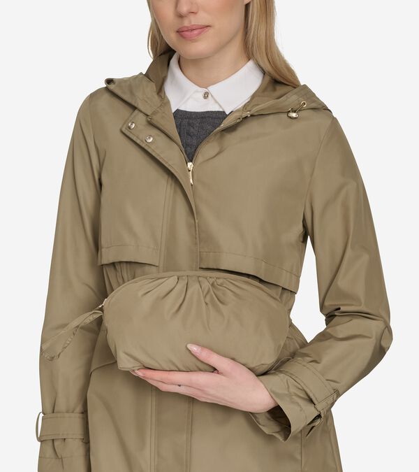 Cole Haan Women's Packable Trench Travel Parka