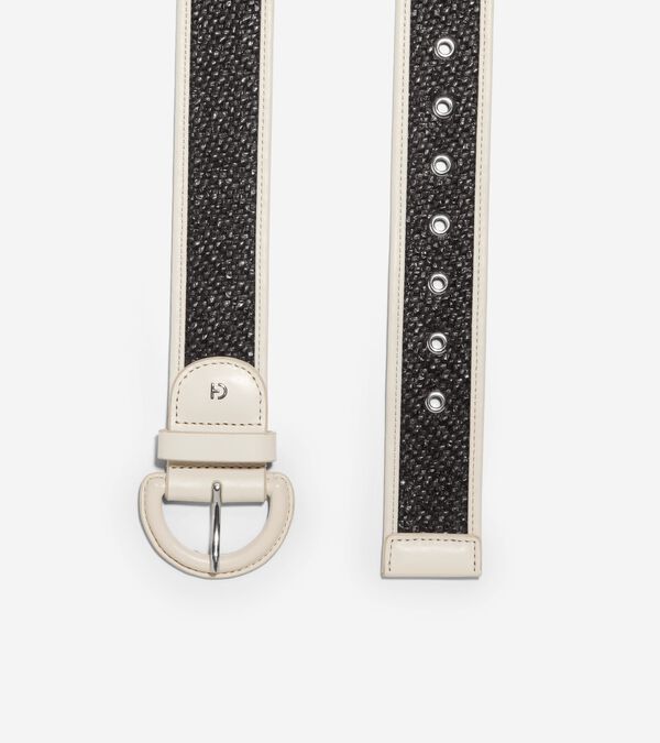 Cole Haan Women's Raffia Textured Belt