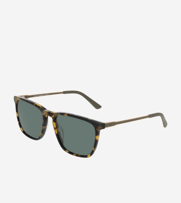 cole haan Contemporary Modified Rectangle Sunglasses