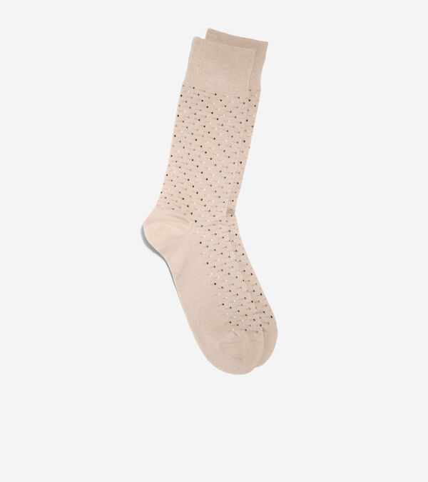 Cole Haan Men's Abstract Color Block Dress Crew Socks