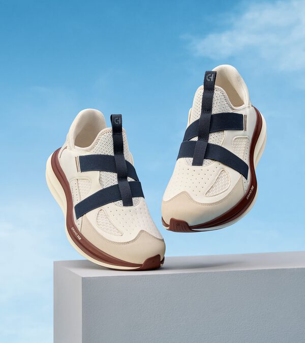 Cole Haan Men's ØriginalGrand Quadstar Monk Strap Running Sneakers